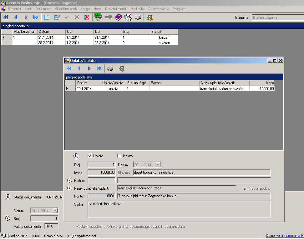 Blagajničko poslovanje